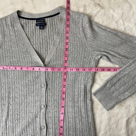 Tommy Hilfiger Cable Knit Cotton Cardigan - Picture 5 of 6